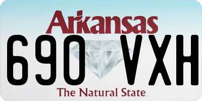 AR license plate 690VXH