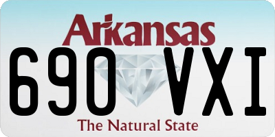 AR license plate 690VXI