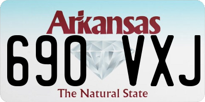 AR license plate 690VXJ