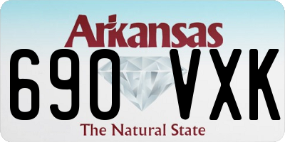 AR license plate 690VXK