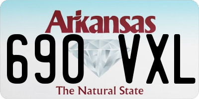 AR license plate 690VXL