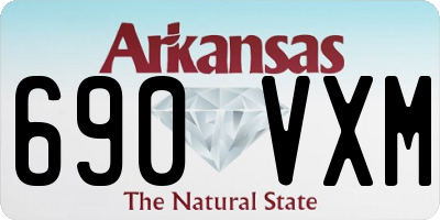 AR license plate 690VXM
