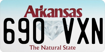 AR license plate 690VXN