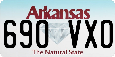 AR license plate 690VXO