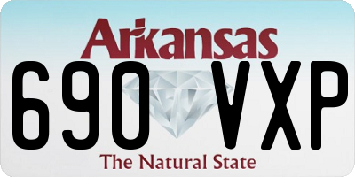 AR license plate 690VXP
