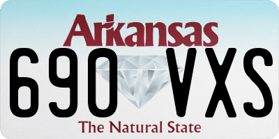 AR license plate 690VXS