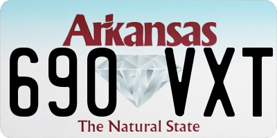 AR license plate 690VXT