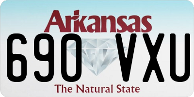 AR license plate 690VXU