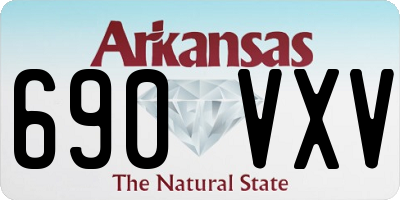 AR license plate 690VXV