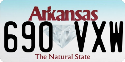 AR license plate 690VXW