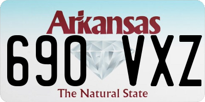 AR license plate 690VXZ