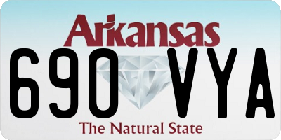 AR license plate 690VYA
