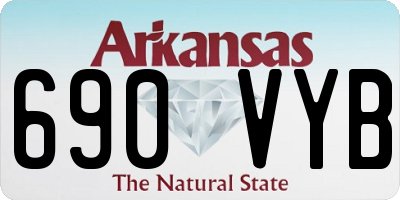 AR license plate 690VYB
