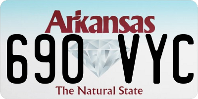 AR license plate 690VYC