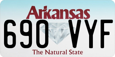 AR license plate 690VYF