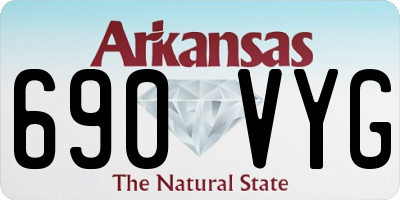 AR license plate 690VYG