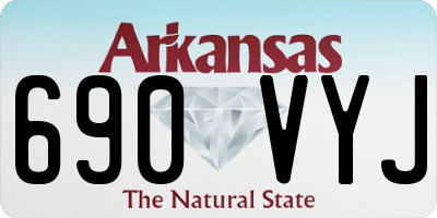 AR license plate 690VYJ