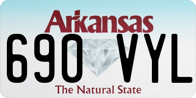 AR license plate 690VYL