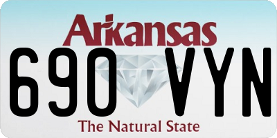 AR license plate 690VYN