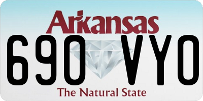 AR license plate 690VYO