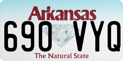 AR license plate 690VYQ