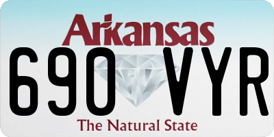 AR license plate 690VYR