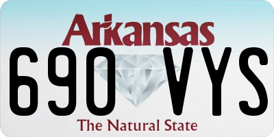 AR license plate 690VYS