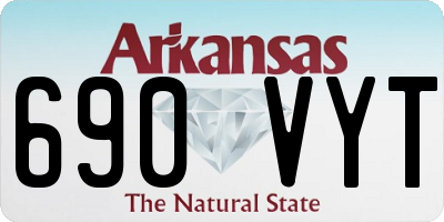 AR license plate 690VYT