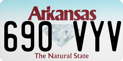 AR license plate 690VYV