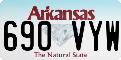 AR license plate 690VYW