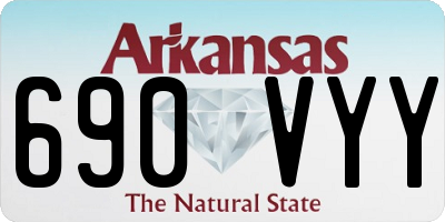 AR license plate 690VYY