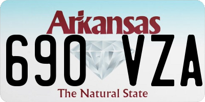 AR license plate 690VZA