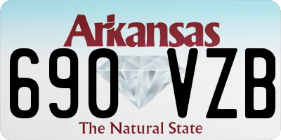 AR license plate 690VZB
