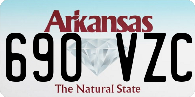 AR license plate 690VZC