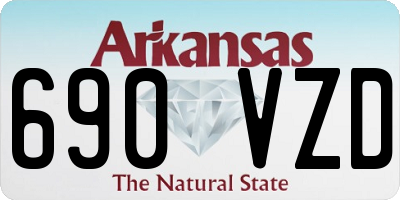 AR license plate 690VZD