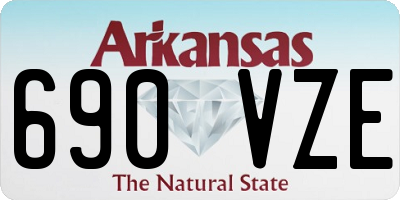 AR license plate 690VZE