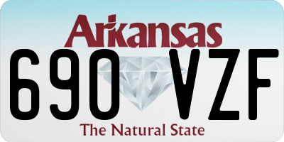 AR license plate 690VZF