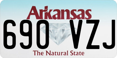 AR license plate 690VZJ