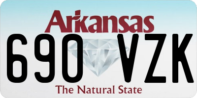 AR license plate 690VZK