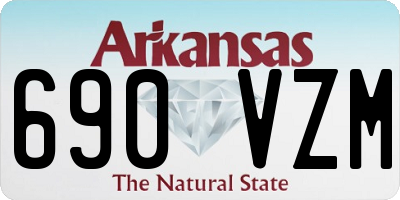 AR license plate 690VZM