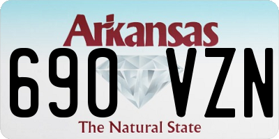 AR license plate 690VZN