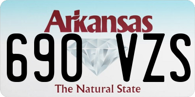 AR license plate 690VZS