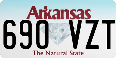 AR license plate 690VZT