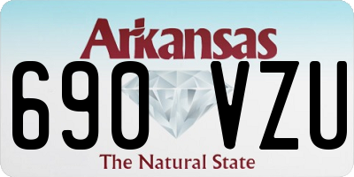 AR license plate 690VZU