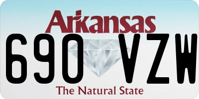AR license plate 690VZW