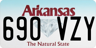 AR license plate 690VZY