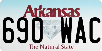 AR license plate 690WAC