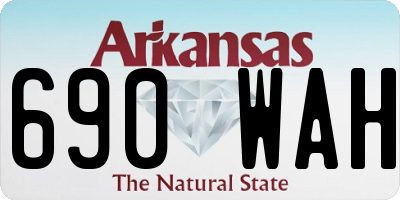 AR license plate 690WAH
