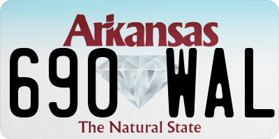 AR license plate 690WAL