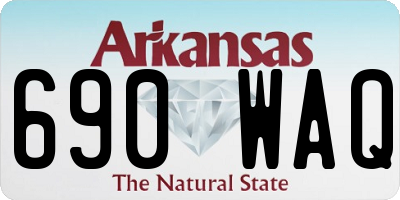 AR license plate 690WAQ